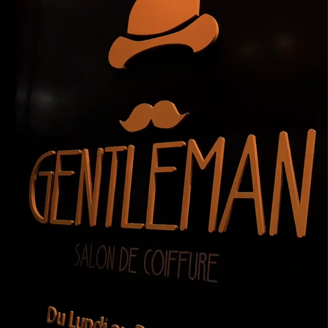 Enseigne néon Gentleman Coiffure